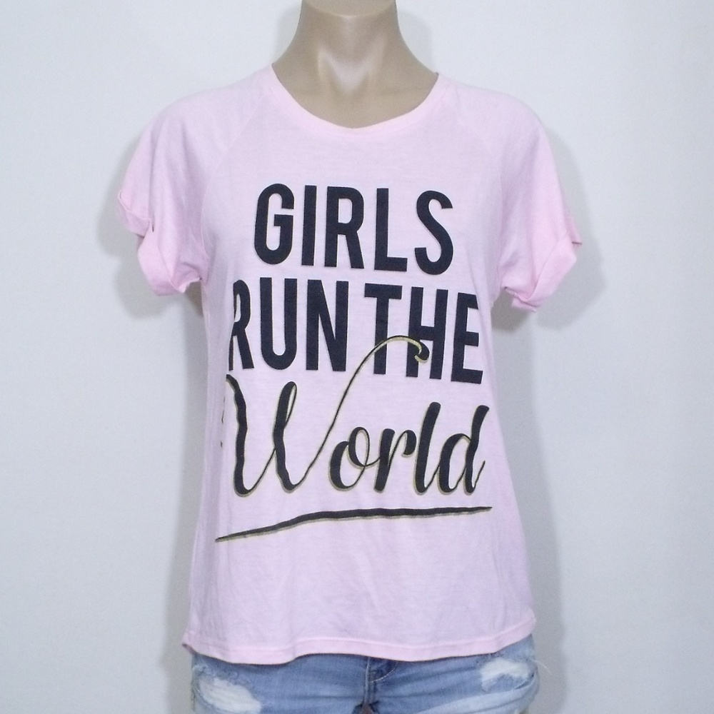 Freeze Girls Run The World Pink T-Shirt